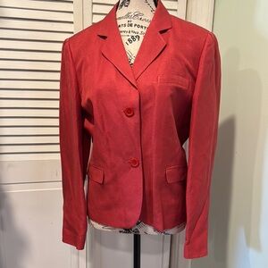Talbots spring, and summer jacket, and beautiful apricotcolor, size 10